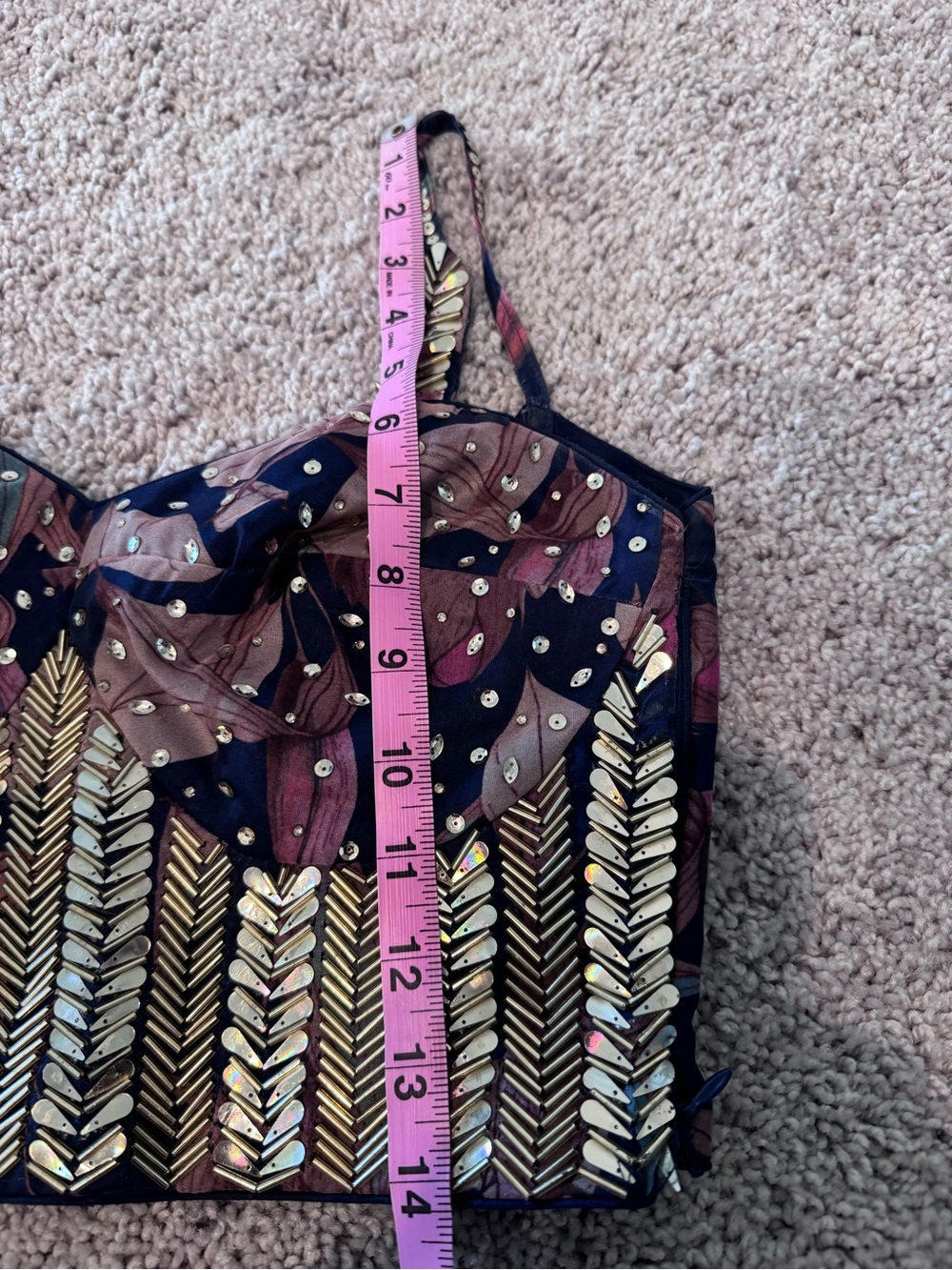 Lightweight navy blue lehenga - Picture 13 of 15